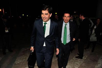 Haro y Catalán, presidente y vicepresidente del Betis.