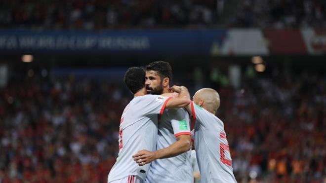 Imagen del gol de Diego Costa ante Portugal.