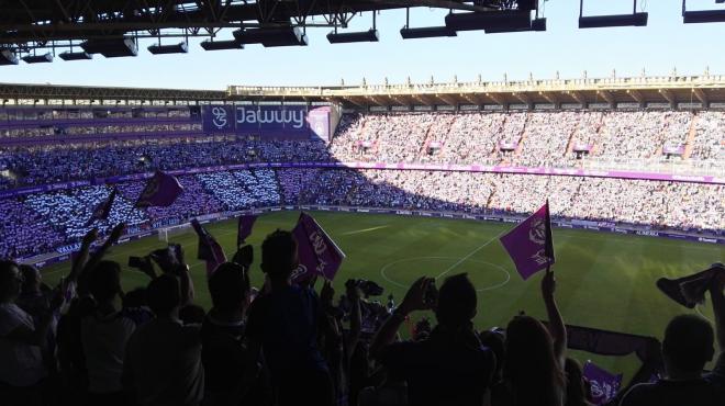 El estadio José Zorrilla, durante la final del play off de ascenso ante el Numancia.