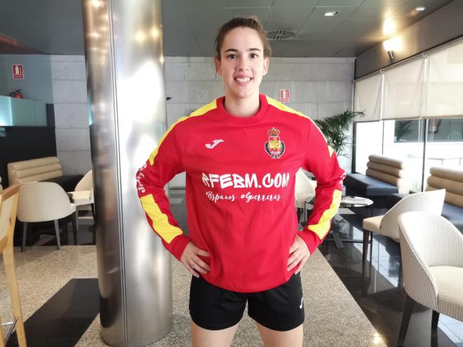 Emma Boada, con la selección española.
