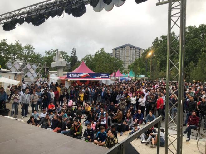 Fan Zone de la selección en Vitoria.