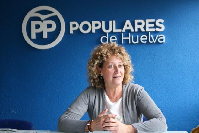 La candidata a la Alcaldía de Huelva por el PP, Pilar Marín. Foto: ED