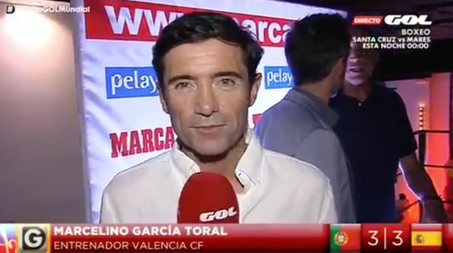 Marcelino García Toral analiza el empate entre Portugal y España.