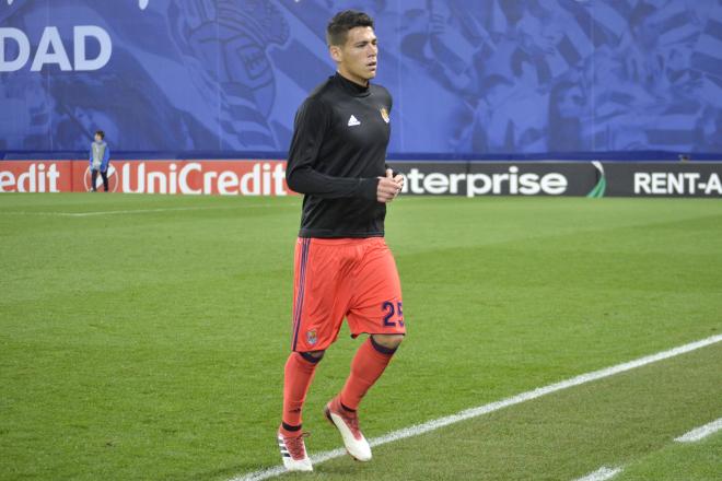 Héctor Moreno, con la Real Sociedad.