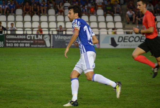 Rubén Pardo, en su etapa como jugador de la Real Sociedad.