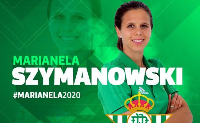 El anuncio del Betis Féminas del fichaje de Marianela Szymanowski.