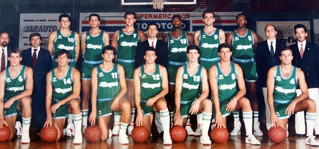 El Mayoral Maristas que ascendió a ACB en la temporada 1987/1988.