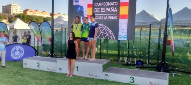 Paula Ruiz, campeona de España en aguas abiertas.