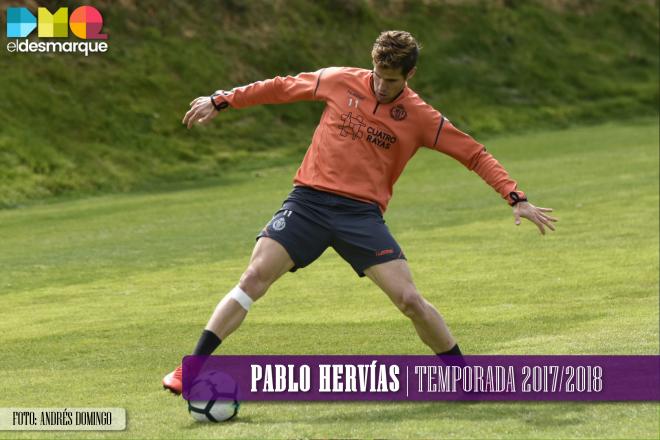 Pablo Hervías jugó cedido en el Valladolid la pasada temporada
