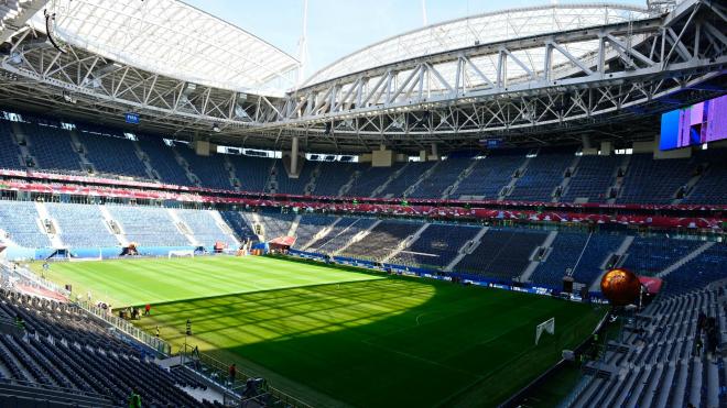 Estadio Kretovski de San Petesburgo.