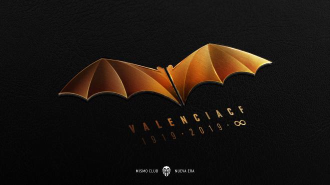 Logo del Valencia CF para el centenario