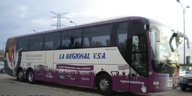 Autocar del Real Valladolid.