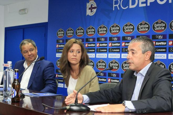 Tania Gómez, presidenta de la Federación de Peñas del Deportivo desde 2015 hasta 2018 (Foto: RCD).