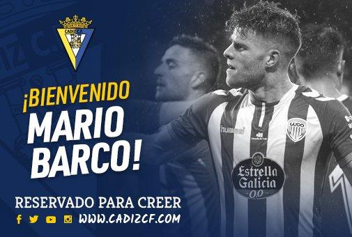 Mario Barco, primer fichaje del Cádiz para la temporada 2018/2019
