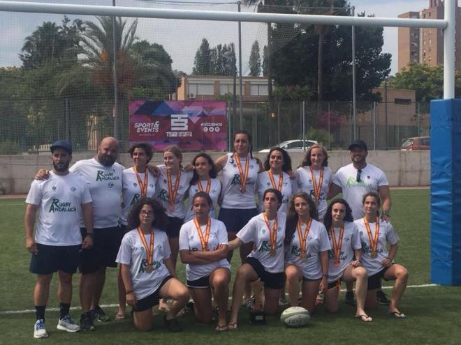 Campeonato de España de Rugby Seven sub 17. Andalucía logra la plata en masculino y el bronce en femenino.