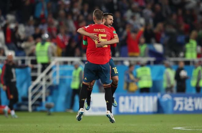Jordi Alba y Sergio Ramos, con España: ¿los volverá a jugar Luis Enrique?