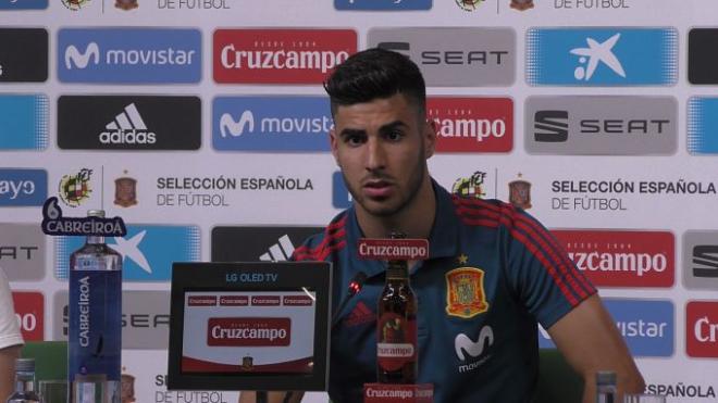 El jugador del Real Madrid y de la selección española compareció en rueda de prensa tras el partido ante Marruecos.
