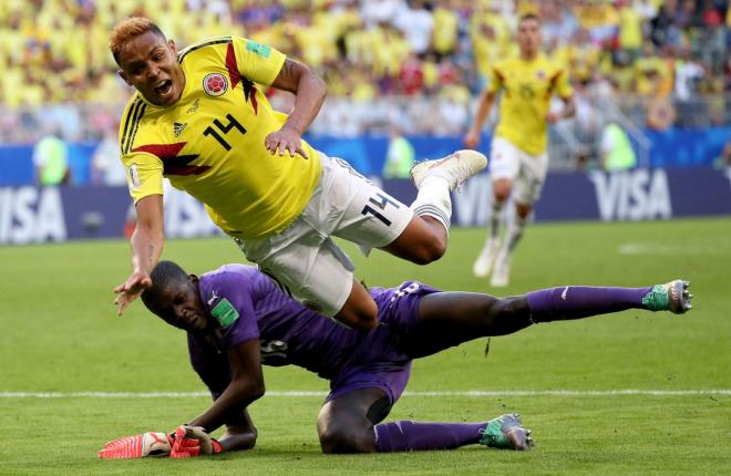 Muriel, jugando con Colombia en el Mundial.