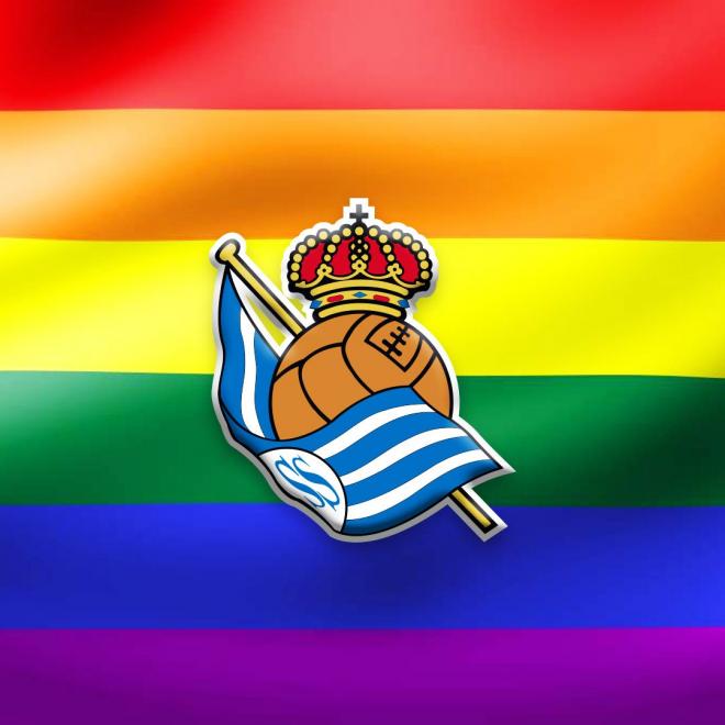 Real Sociedad y SD Eibar se suman al Día del orgullo Gay.FOTO: REAL SOCIEDAD