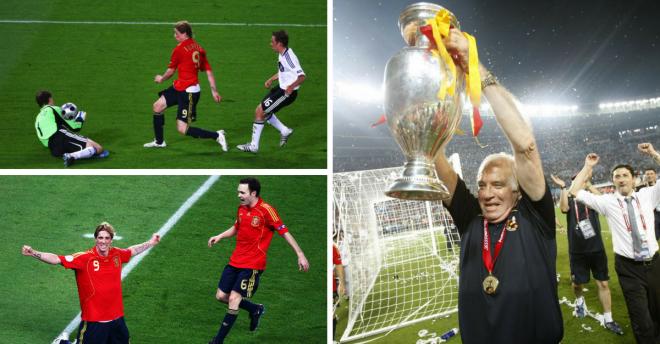 Imágenes de la Eurocopa 2008 conquistada por España.