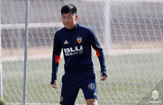 Kangin Lee, jugador del Valencia CF.