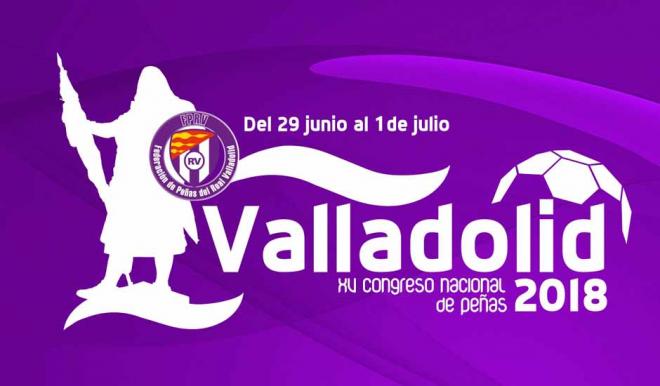 Logotipo del XV Congreso Nacional de Peñas Valladolid 2018