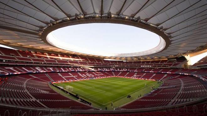 Interior del Estadio Wanda Metropolitano.