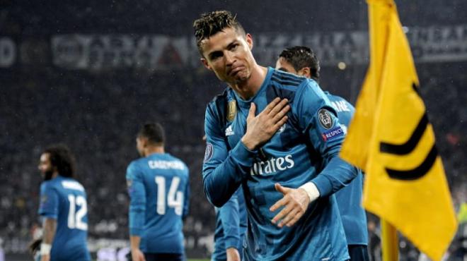 Cristiano Ronaldo celebra un gol en el Juventus Stadium.