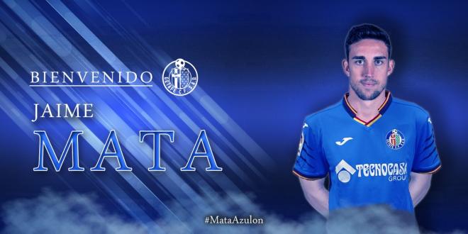 El Getafe hace oficial el fichaje de Jaime Mata por el conjunto azulón.