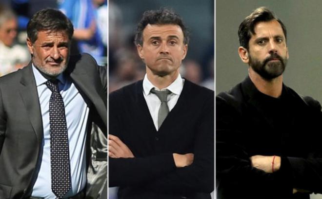 Míchel, Luis Enrique y Quique, candidatos.