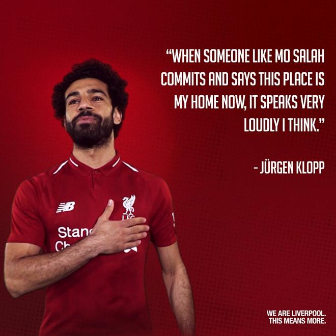 Salah renueva con el Liverpool.