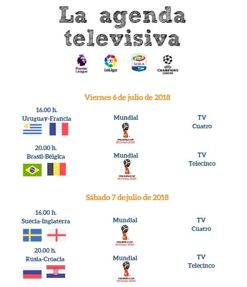 Agenda televisiva de la semana.