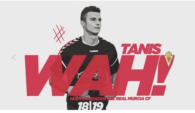 El exjugador de la Real Sociedad Tanis Marcellán jugará en el Murcia la próxima temporada. FOTO: Real Murcia
