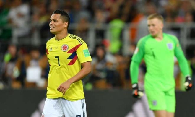 Bacca, tras su fallo en el penalti ante Inglaterra.