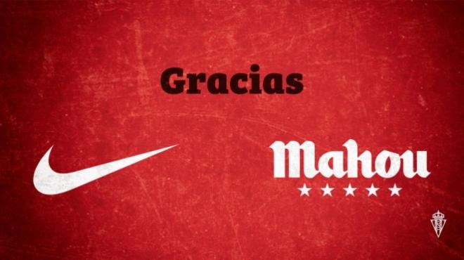 El Sporting renueva sus compromisos con Nike y Mahou-San Miguel.