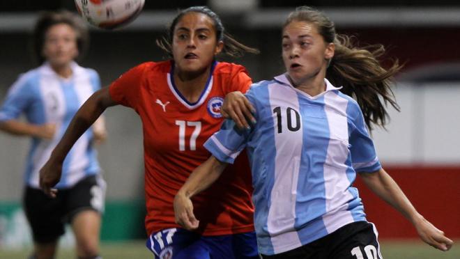 Estefanía Banini, próxima jugadora del Levante UD Femenino, con la selección de Argentina (EFE).