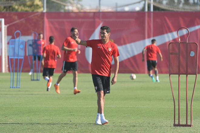 Ganso, en un entrenamiento del Sevilla (Foto: Kiko Hurtado).
