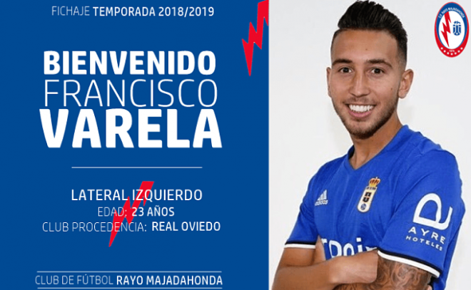 Varela, nuevo futbolista del Rayo Majadahonda (Foto: TRM).