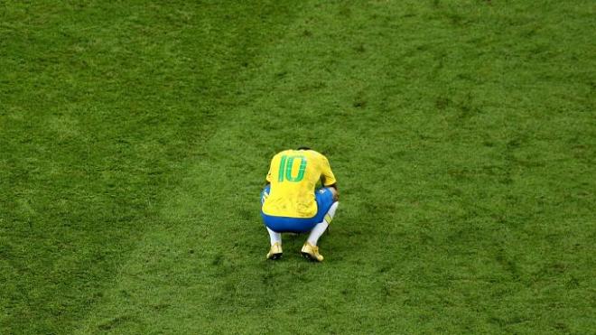 Neymar, tras la eliminación brasileña en el Mundial.