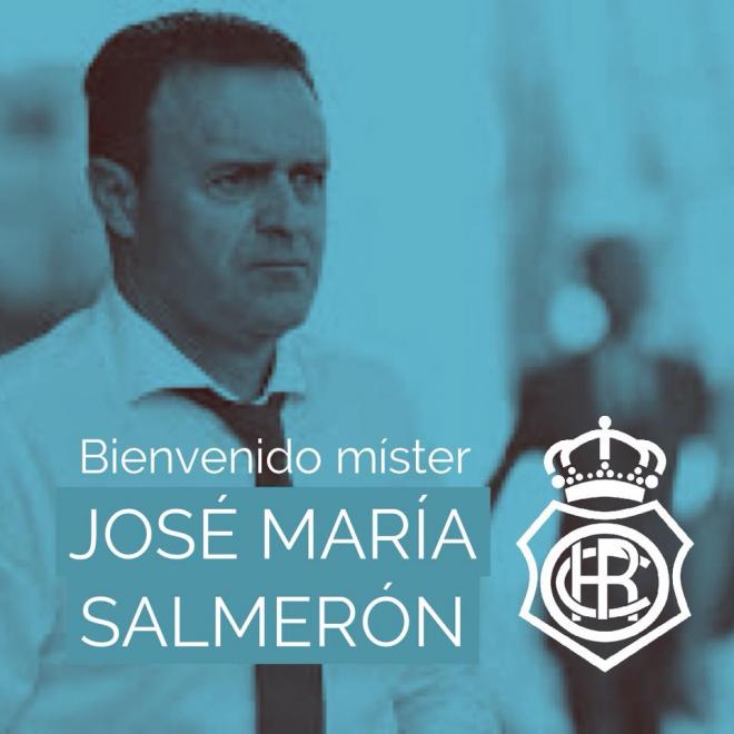 Salmerón, nuevo entrenador del Decano, Foto: @recreoficial