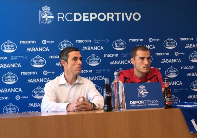 Primera rueda de prensa de Álex Bergantiños tras regresar al Deportivo (Foto: ElDesmarque).