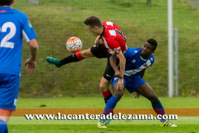 Ander Pérez en su etapa en el Athletic Club. Foto: La cantera de Lezama