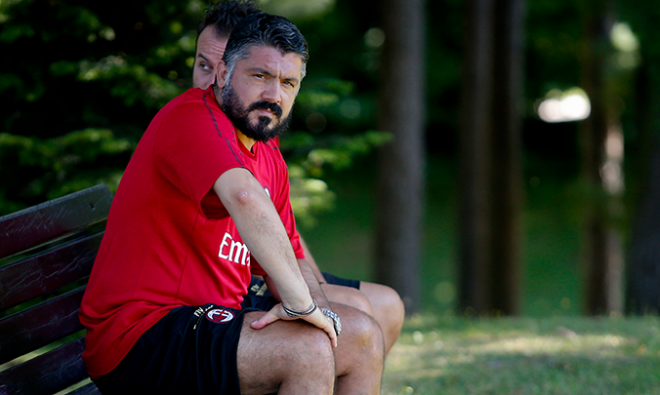 Genaro Gattuso, entrenador del AC Milán, ha hablado de Simone Zaza.