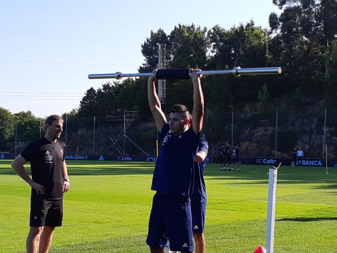 Facundo Roncaglia, en A Madroa (Foto: A.B.).