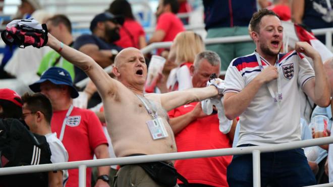 Incrementan la seguridad en Benidorm de cara al próximo partido Croacia-Inglaterra.