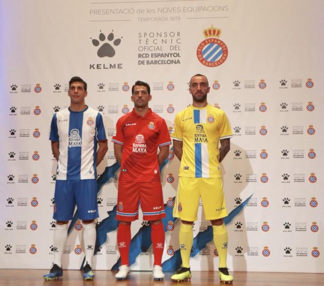 Presentación de las nuevas equipaciones del Espanyol 18/19.
