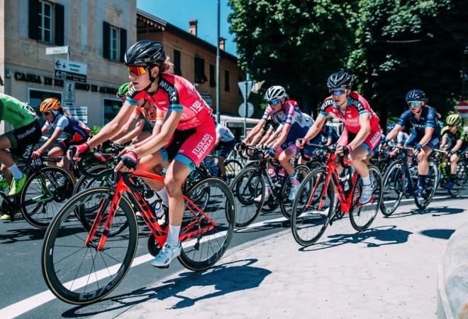 Alice Maria Arzuffi fue tercera en la quinta etapa del Giro Rosa (Foto: Francesco Rachello).