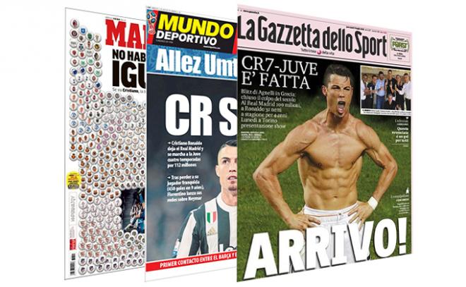 Las portadas de la prensa, con Cristiano como protagonista.