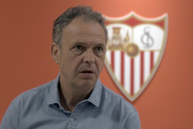 Caparrós, director de fútbol del Sevilla FC.