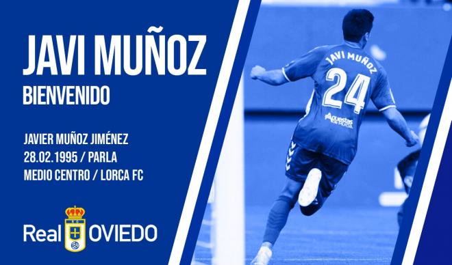 Javi Muñoz, nuevo fichaje del Real Oviedo (Foto: RO).